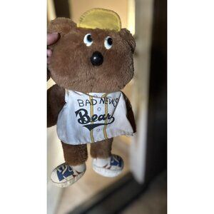 Knickerbocker Bad News Bears Plush Stuffed Animal Toy 14"  VINTAGE 1970'S Movie